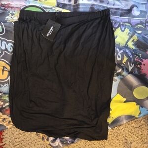 Express Elegant Black Pencil Skirt